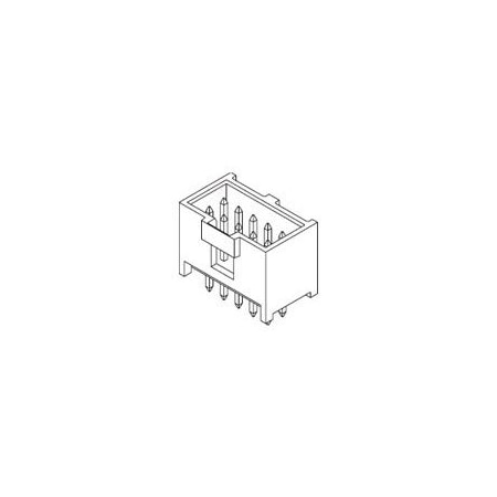 Molex Board Connector, 64 Contact(S), 2 Row(S), Male, Straight, 0.1 Inch Pitch, Solder Terminal, Locking,  901301164